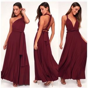 Burgundy Maxi Dress.